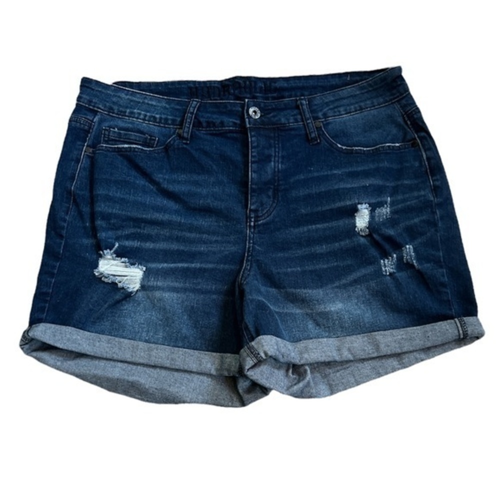 Hydraulic Wedgie Short High Rise Distressed‎ Cuffed Jean Shorts Sz. 16W